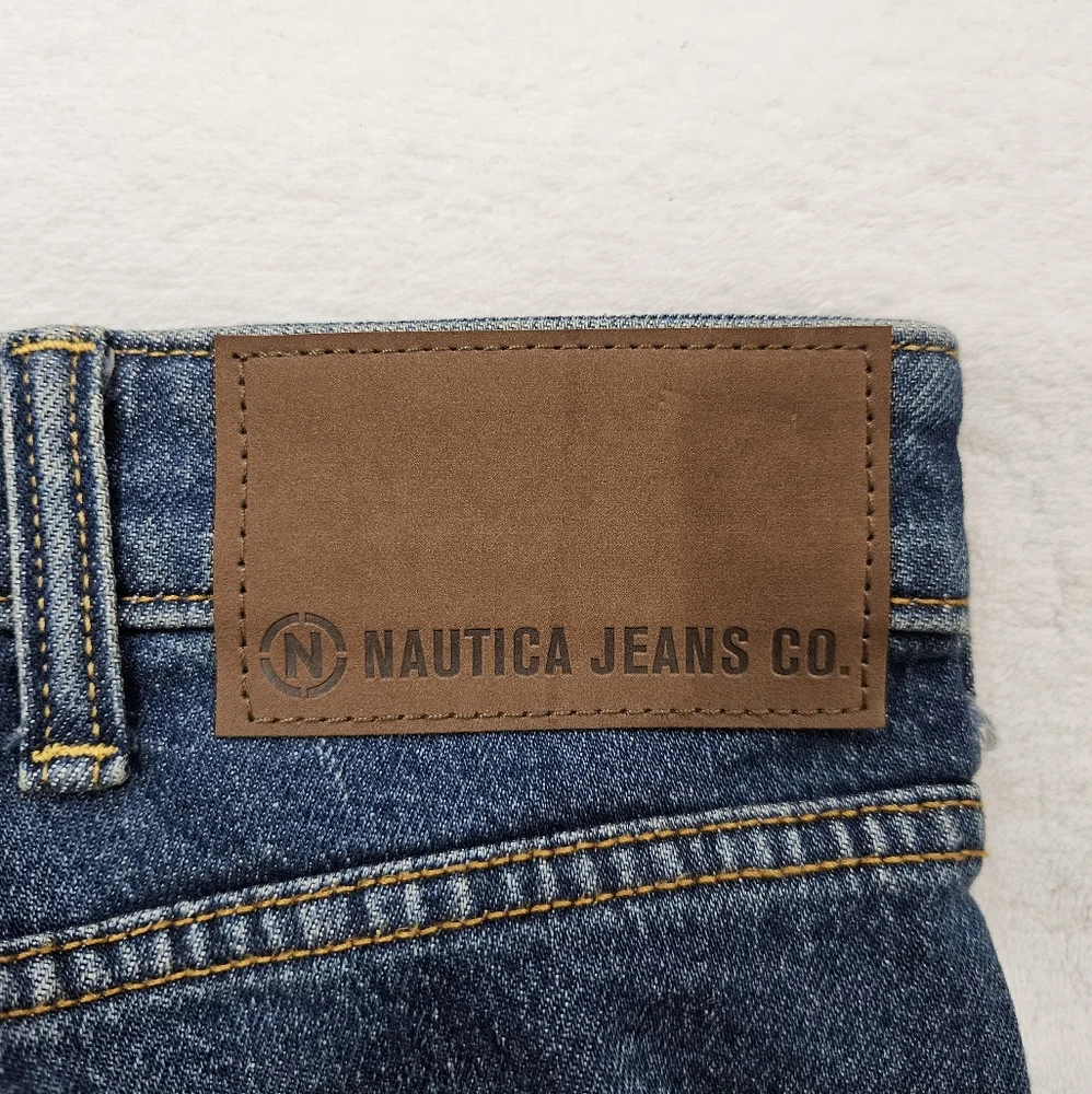 Nautica Jeans Co. Original Relaxed Stretch  Denim Jean in Dark Blue Size 38X30 - Picture 10 of 11